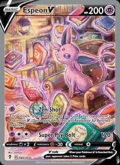 Espeon V card in English
