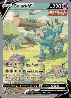 Golurk V card in English