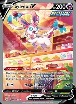 Sylveon V card in English