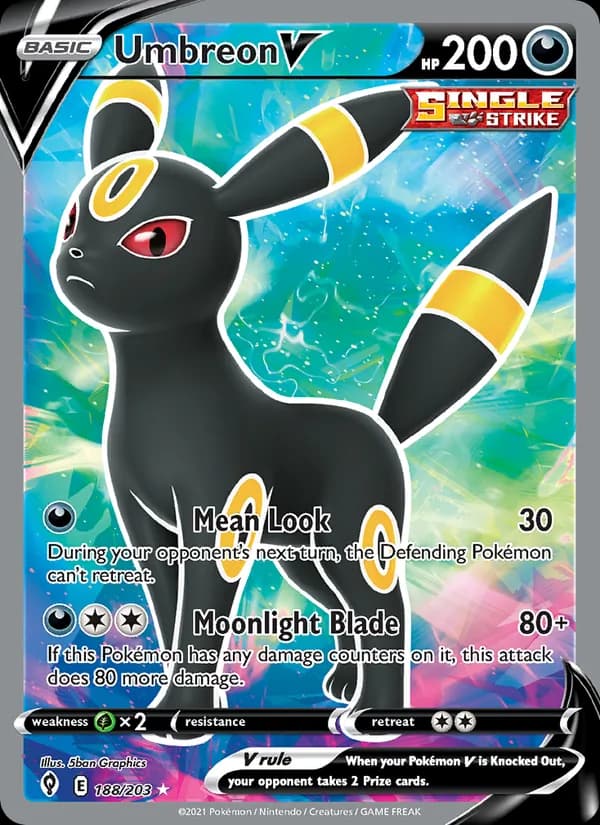 Umbreon V card in English