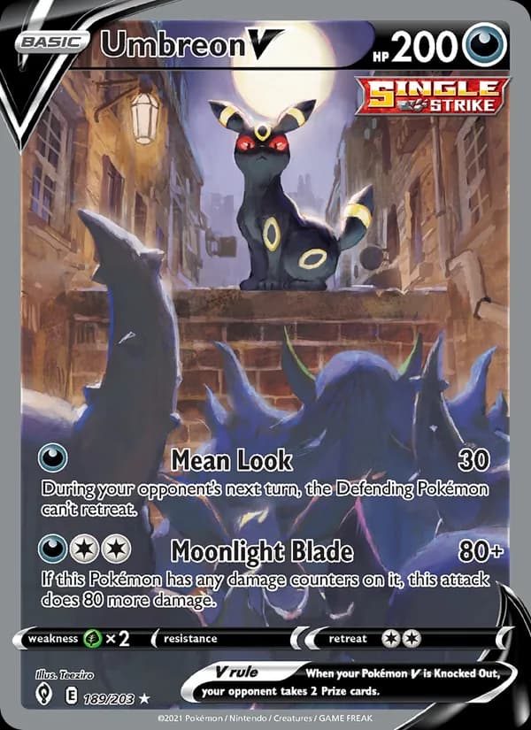 Umbreon V card in English