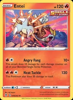 Entei card in English