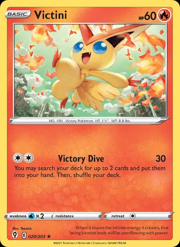 Victini card in English