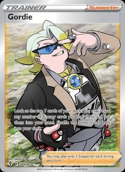 Gordie card in English