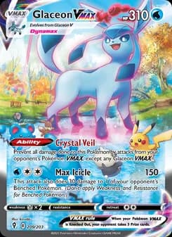Glaceon VMAX card in English