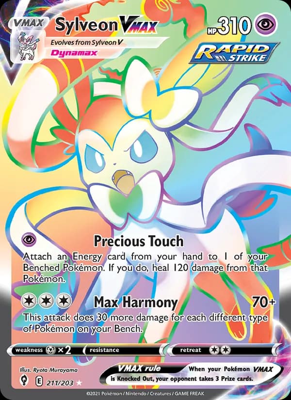 Sylveon VMAX card in English
