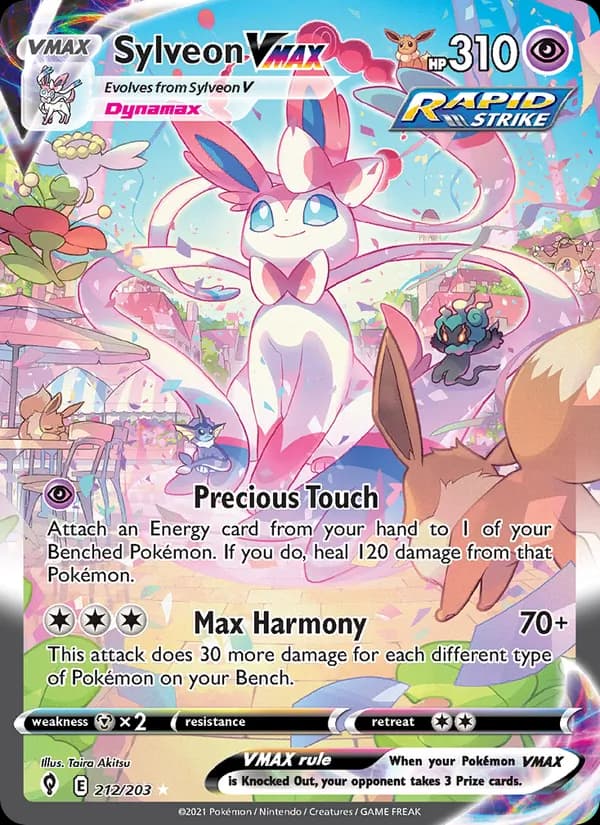Sylveon VMAX card in English