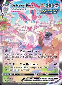 Sylveon VMAX card in English