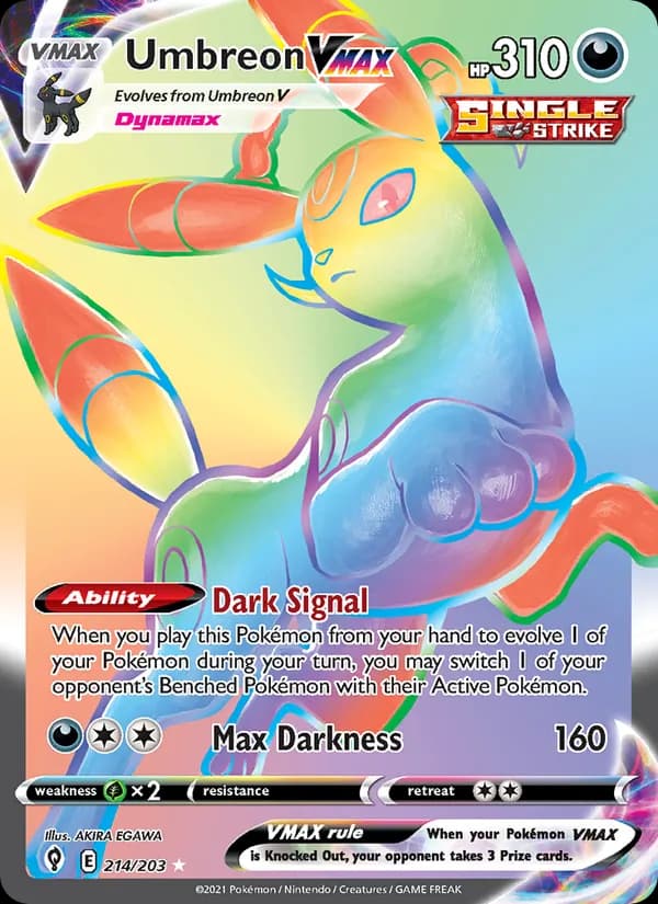 Umbreon VMAX card in English