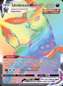 Umbreon VMAX card in English