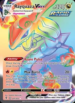 Rayquaza VMAX card in English