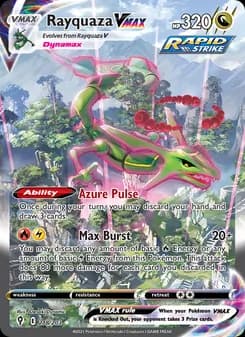 Rayquaza VMAX card in English