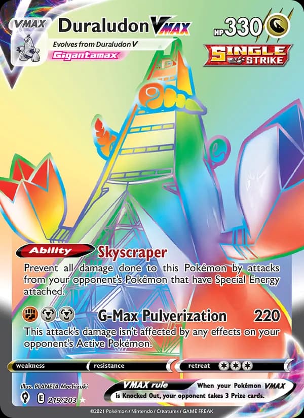 Duraludon VMAX card in English