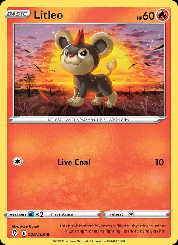 Litleo card in English