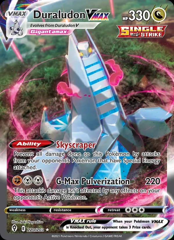 Duraludon VMAX card in English