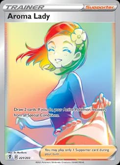 Aroma Lady card in English