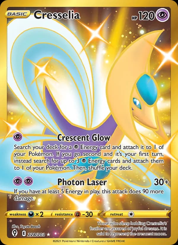 Cresselia card in English