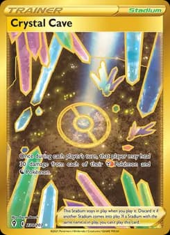 Crystal Cave card in English