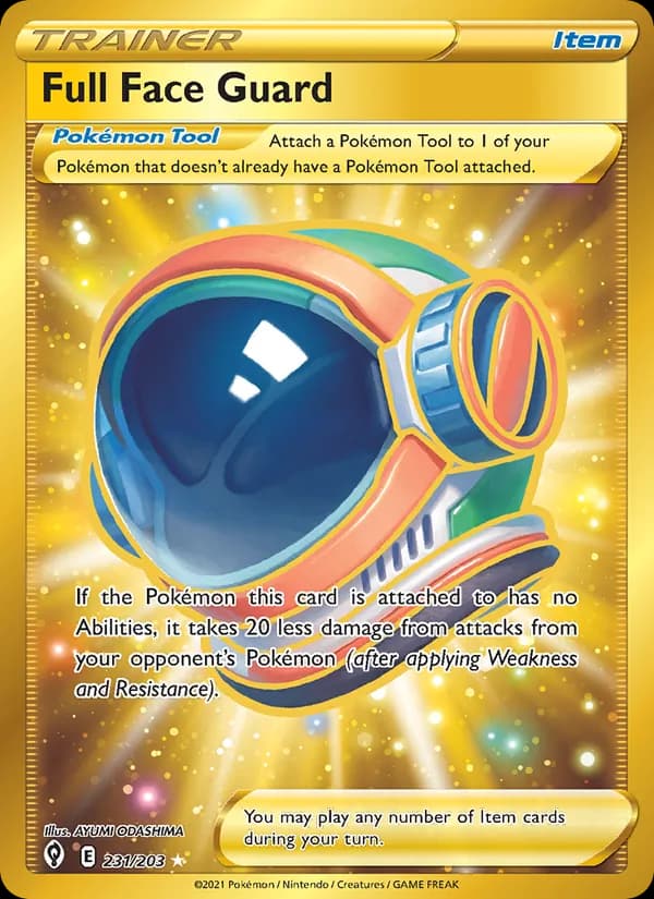 Full Face Guard card in English
