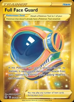Full Face Guard card in English