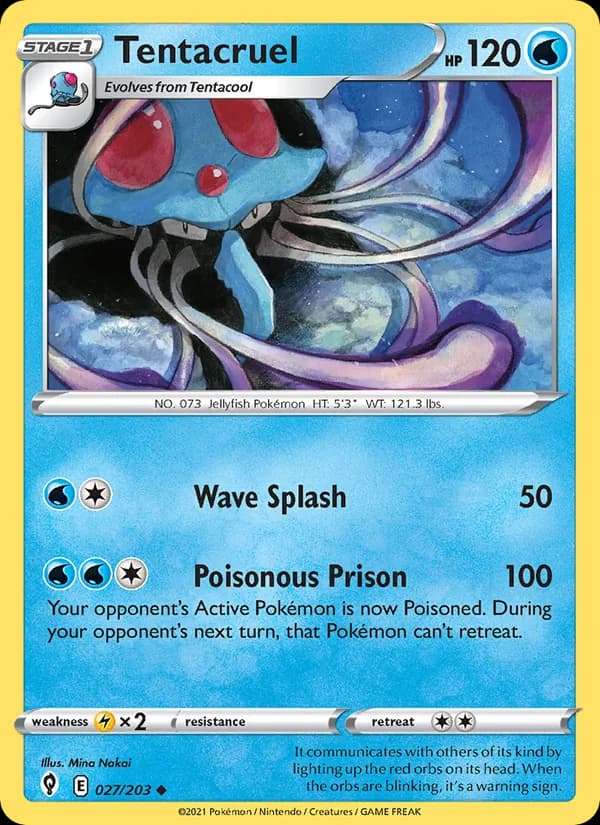 Tentacruel card in English