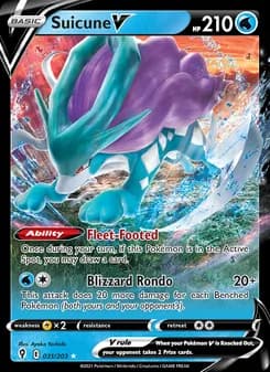 Suicune V card in English