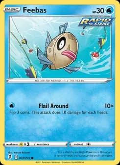 Feebas card in English