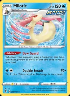 Milotic card in English