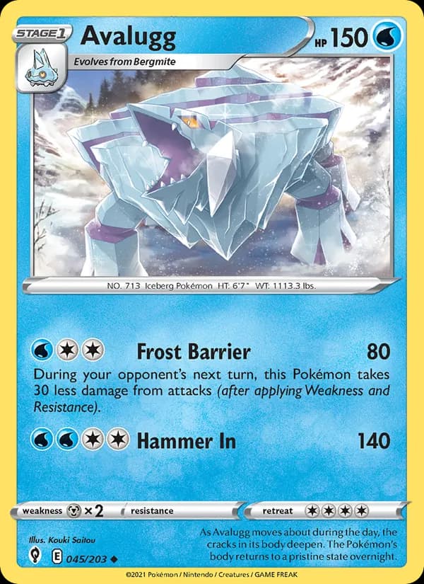 Avalugg card in English