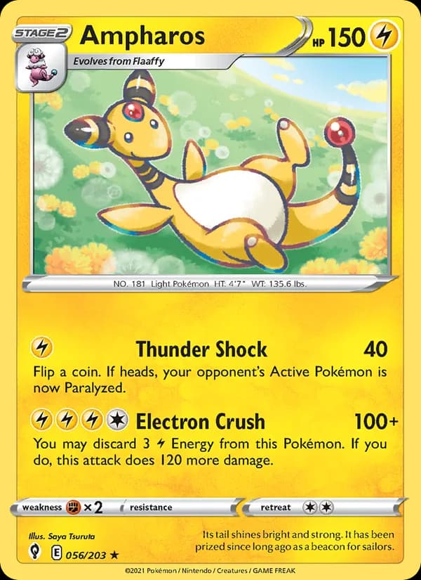 Ampharos card in English