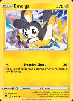 Emolga card in English