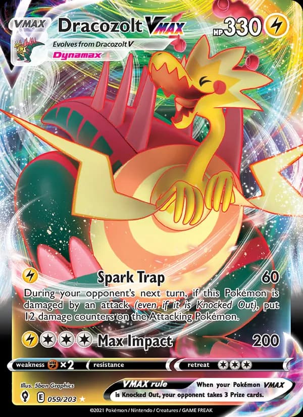 Dracozolt VMAX card in English