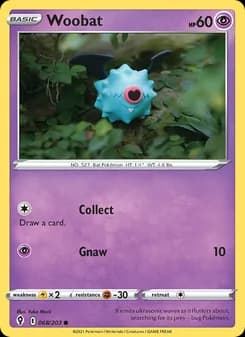 Woobat card in English