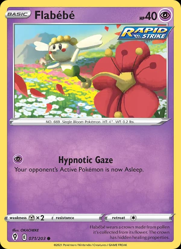 Flabébé card in English