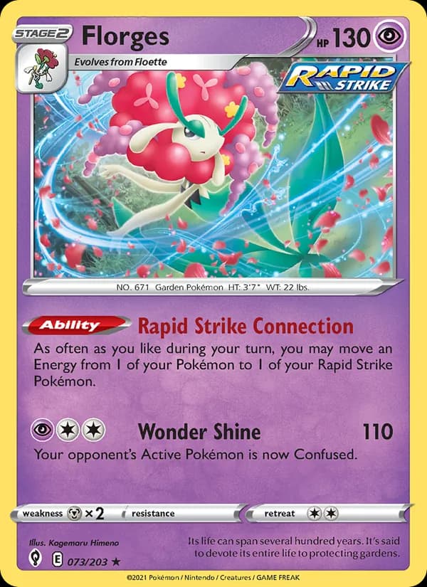 Florges card in English