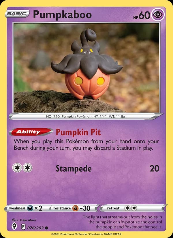 Pumpkaboo card in English