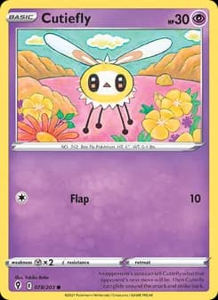 Cutiefly card in English