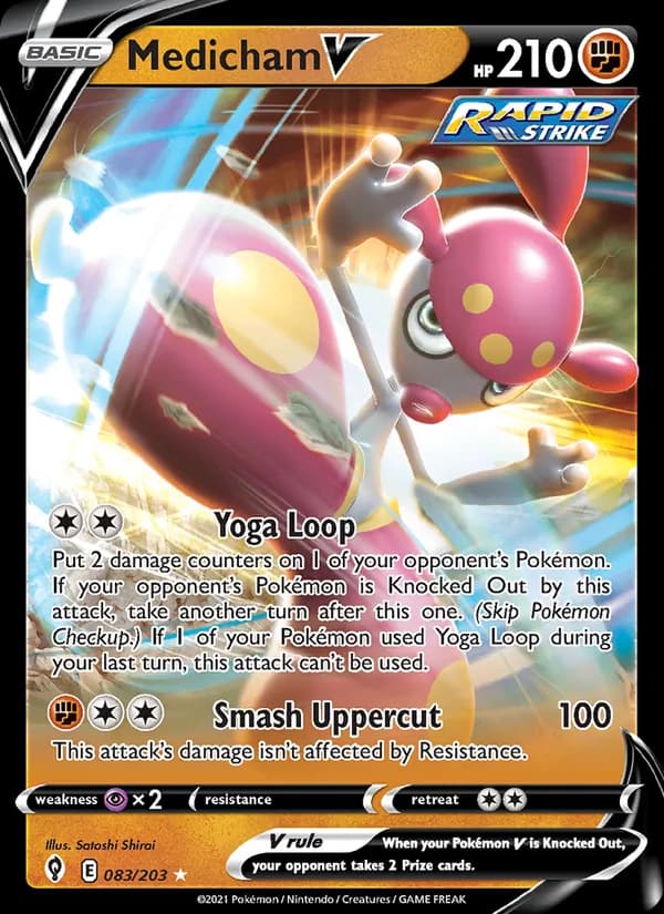 Medicham V card in English