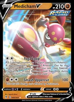 Medicham V card in English