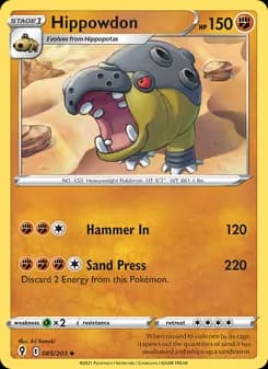 Hippowdon card in English