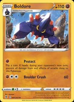 Boldore card in English