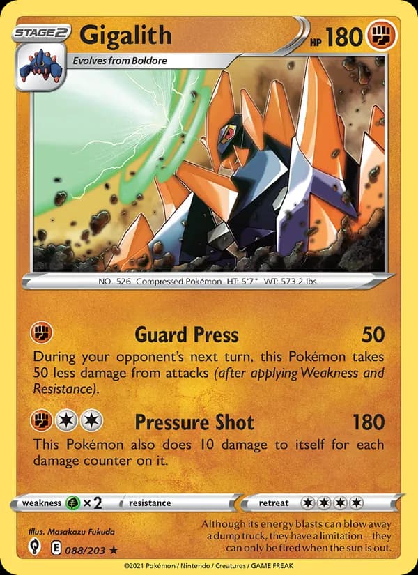 Gigalith card in English