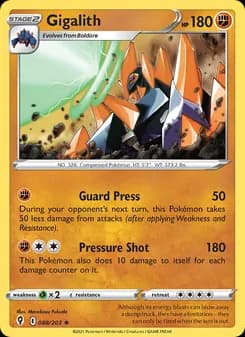 Gigalith card in English