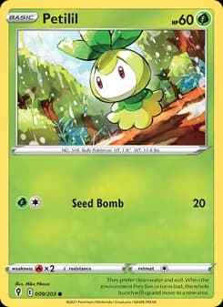 Petilil card in English