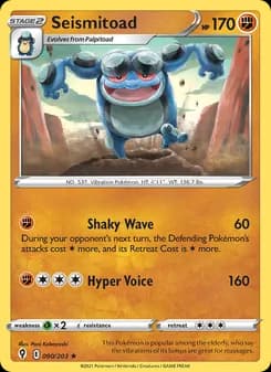 Seismitoad card in English