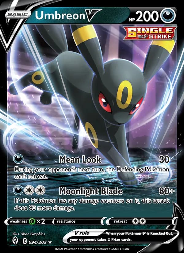 Umbreon V card in English