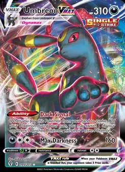 Umbreon VMAX card in English