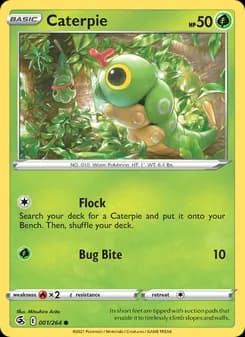 Caterpie card in English