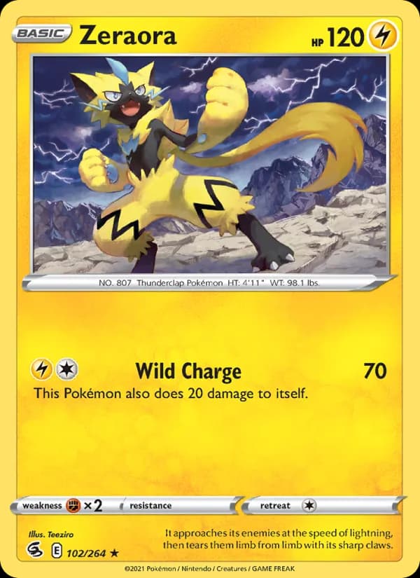 Zeraora card in English