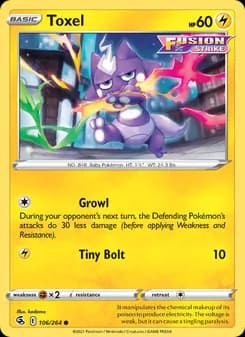 Toxel card in English